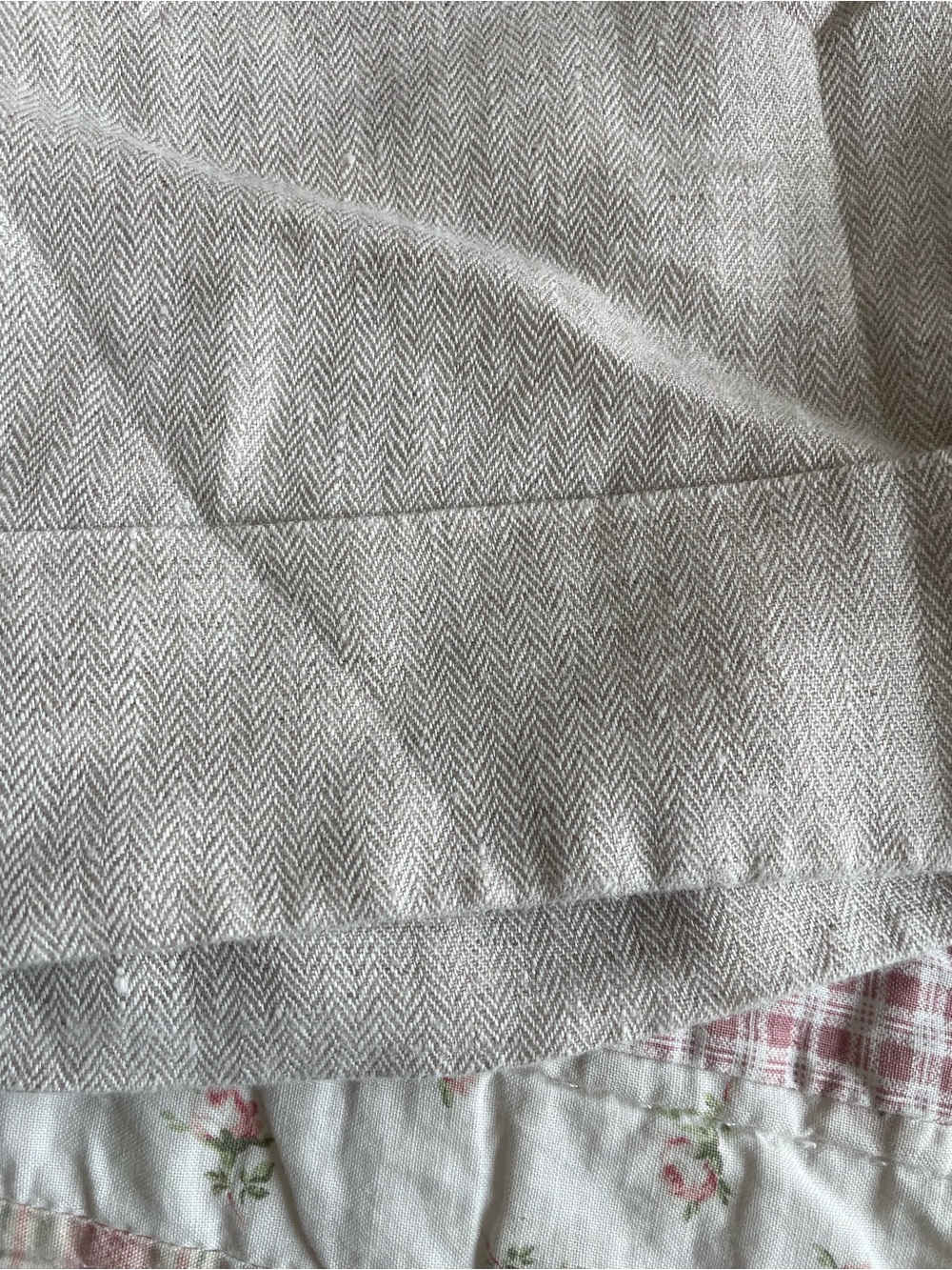 J. Crew Cream Herringbone Skirt/Bottom - Size 2 - Picture 1 of 5